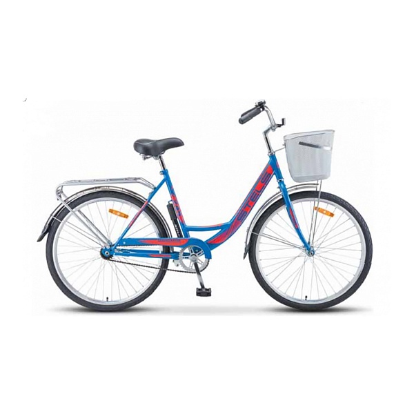 Велосипед Stels Navigator 26" 245 Z010 Синий/Красный (с корзиной) (LU093460)