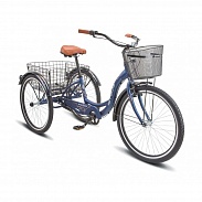 Велосипед Stels Energy III 26" K010 Синий/Золотой (с корзиной) (LU098804)