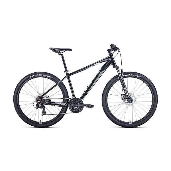 Велосипед 27,5" Forward Apache 27,5 2.2 disc AL Черный/Серый 20-21 г