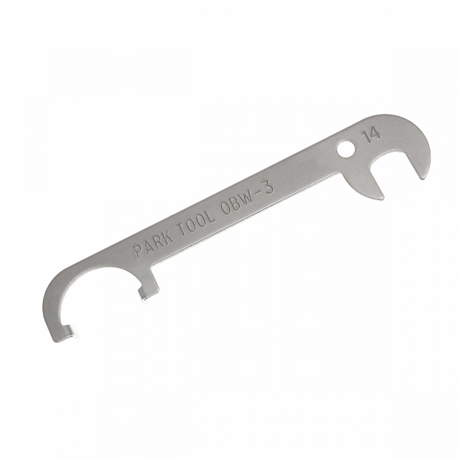 Ключ ParkTool, для регулировки тормозов, 14мм x шлицы для центровки PTLOBW-3