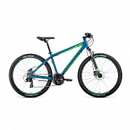 Велосипед 27,5" Forward Apache 27,5 3.0 disc AL Бирюзовый/Светло-зеленый 19-20 г