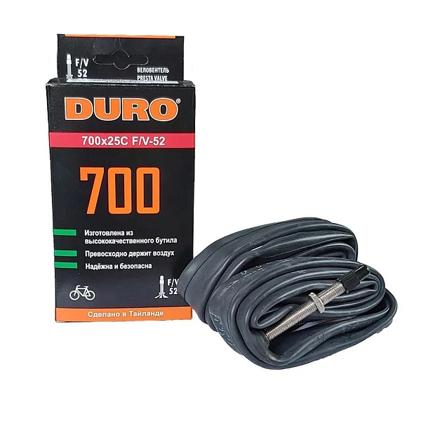 Велокамера 28" DURO 700x25С (25х622) F/V-52/DHB01018