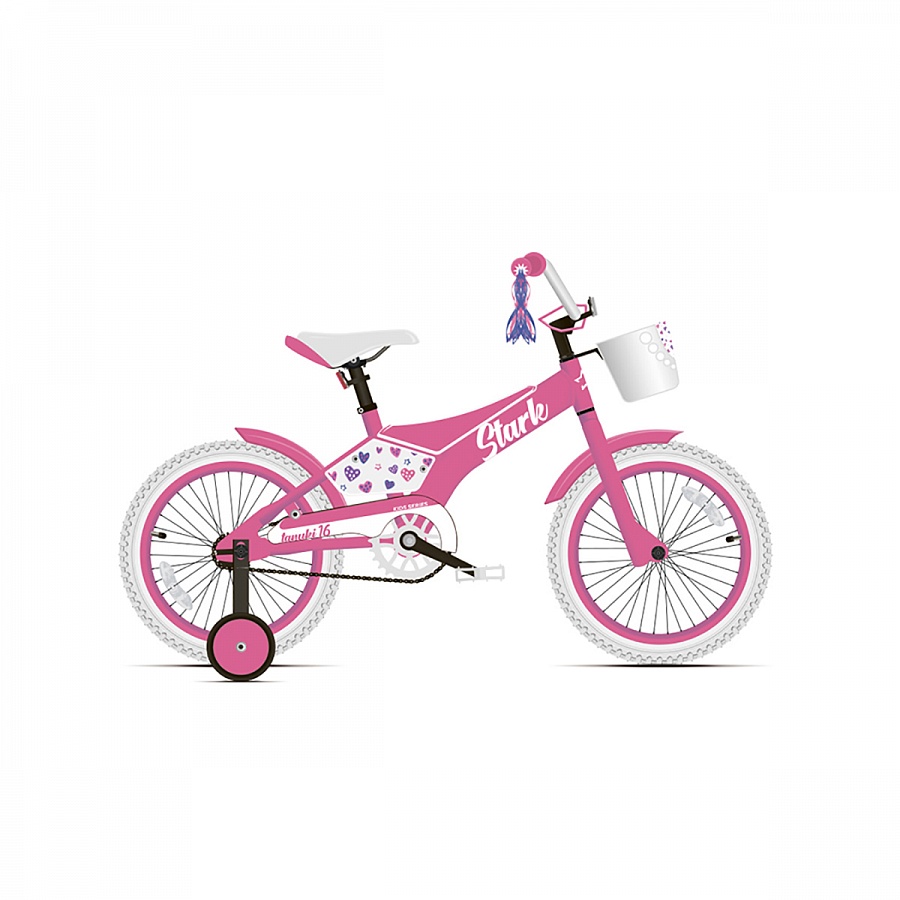 Велосипед Stark'20 Tanuki 16 Girl розовый/белый H000015181