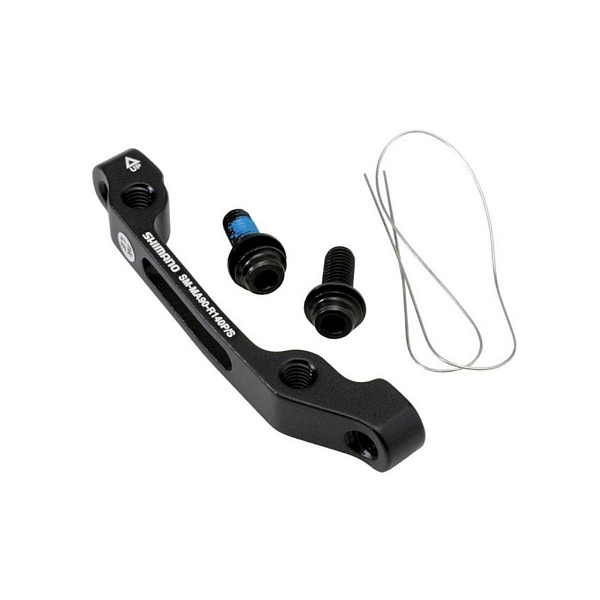 Адаптер диск торм Shimano, SM-MA90-R140P/S, болт (2шт), проволока (1шт) ISMMA90R140PS