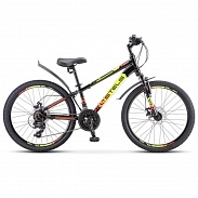 Велосипед Stels Navigator 24" 400 MD F010 Черный/Салатовый/Красный (LU092747)