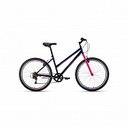 Велосипед 26" Altair MTB HT 26 Low 6 ск Темно-синий/Розовый 20-21 г