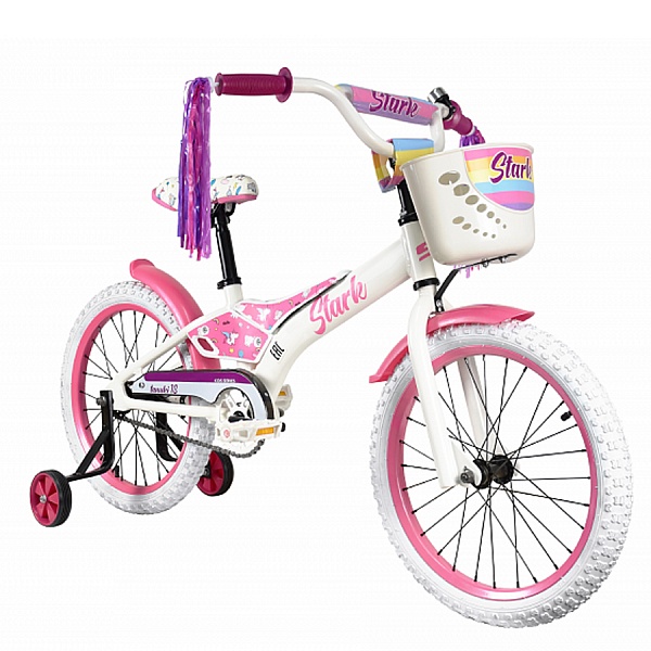 Велосипед Stark'23 Tanuki 18 Girl белый/фиолетовый HQ-0010152