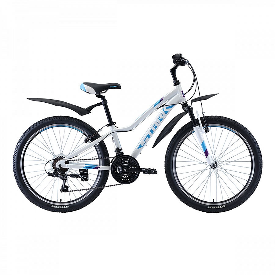 Велосипед Stark'20 Bliss 24.1 V белый/бирюзовый/фиолетовый H000016487