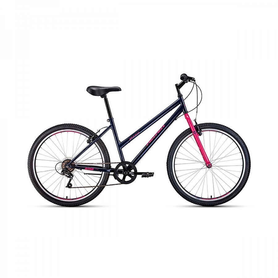 Велосипед 26" Altair MTB HT 26 Low 6 ск Темно-синий/Розовый 19-20 г