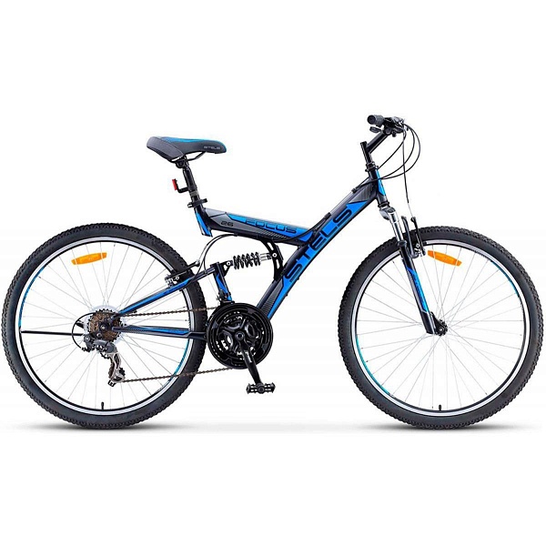 Велосипед Stels Focus 26" V 18 sp V030 Темно-синий/Синий (LU086305)