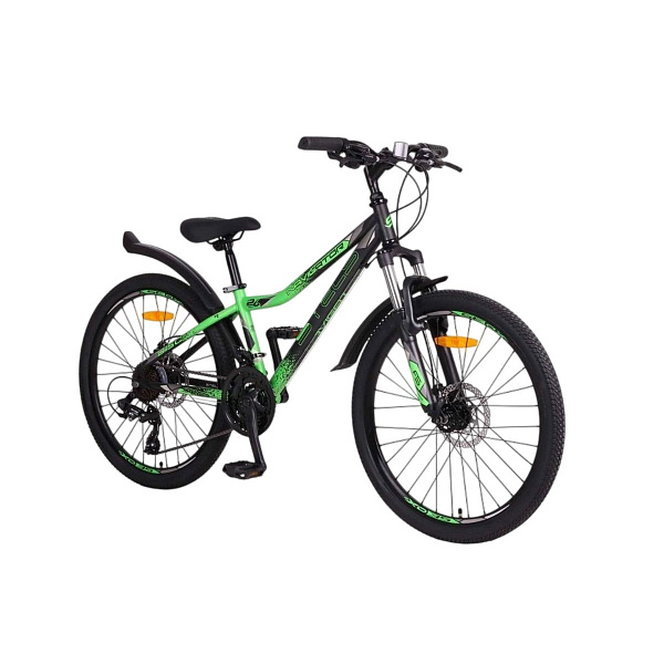 Велосипед Stels Navigator 24" 410 MD V010 Черный/Зеленый (EP-00005978)
