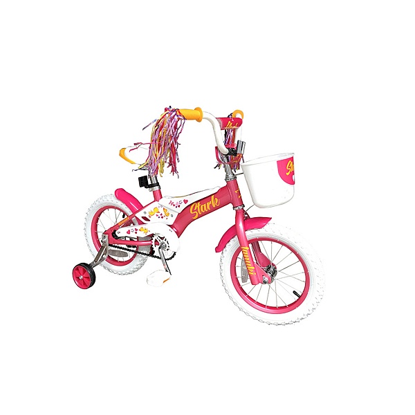 Велосипед Stark'19 Tanuki 14 Girl розовый/белый/жёлтый H000013673