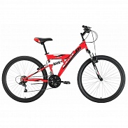 Велосипед Black One Flash FS 26 красный/черный/белый 2021-2022