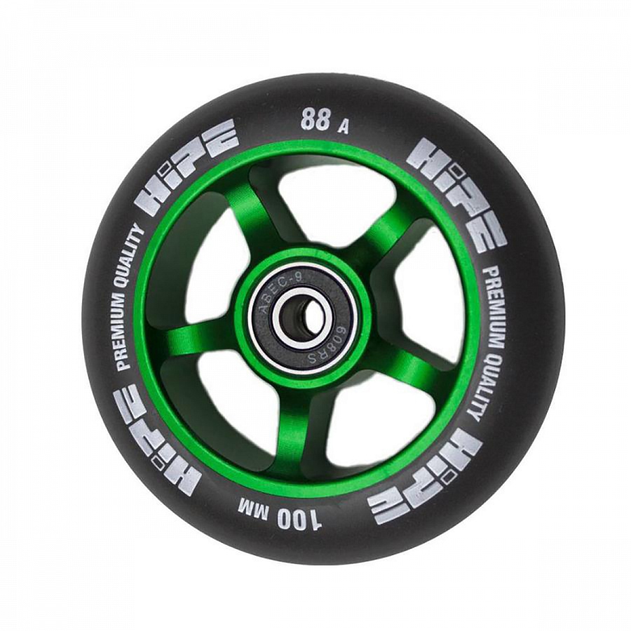 Колесо HIPE 5-Spoke 100mm Зеленый/черный