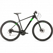 Велосипед CUBE AIM RACE 27.5Ø (black´n´flashgreen) 2020