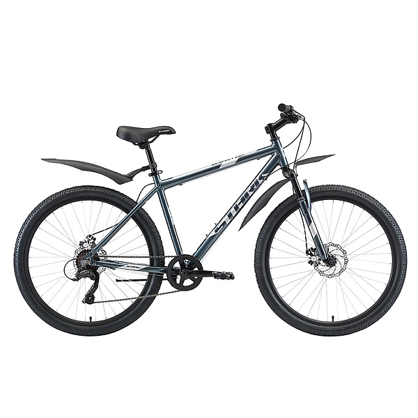 Велосипед Stark'20 Respect 26.1 D Microshift синий/серый/серый