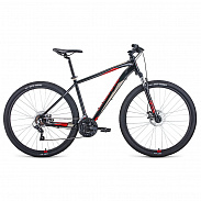 Велосипед 29" Forward Apache 29 2.0 disc AL Черный/Красный 20-21 г