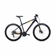 Велосипед 27,5" Forward Apache 27,5 3.0 HD AL Черный/Оранжевый 2022 г 