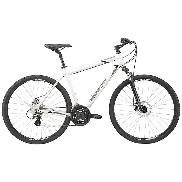 Велосипед Merida Crossway 15-MD GlossyWhite(Black/Grey) 2020