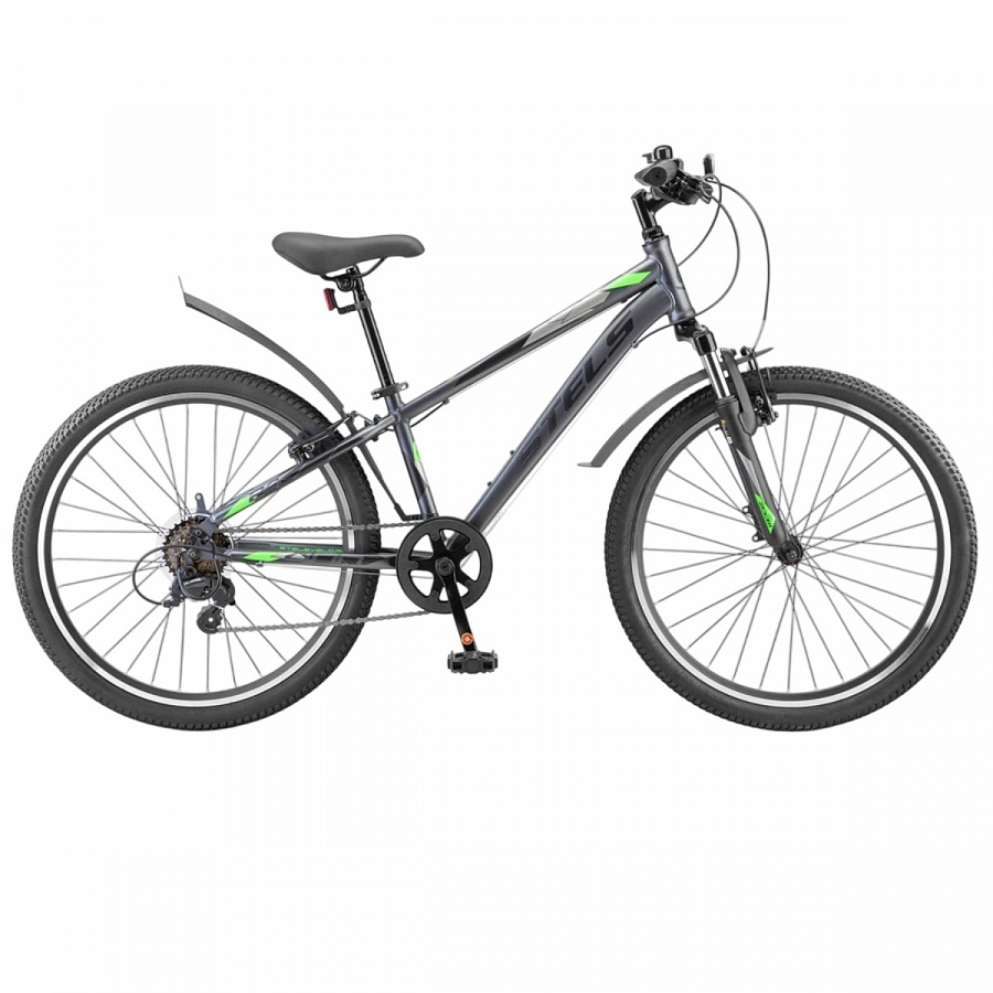 Велосипед Stels Turbo 24" 400 V Z010 Темно-серый/зеленый (EP-00007338)