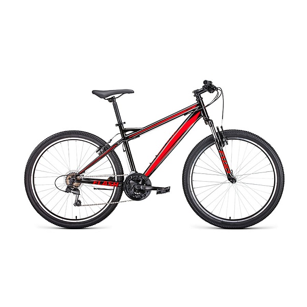Велосипед 26" Forward Flash 26 1.0 Черный/Красный 2022 г