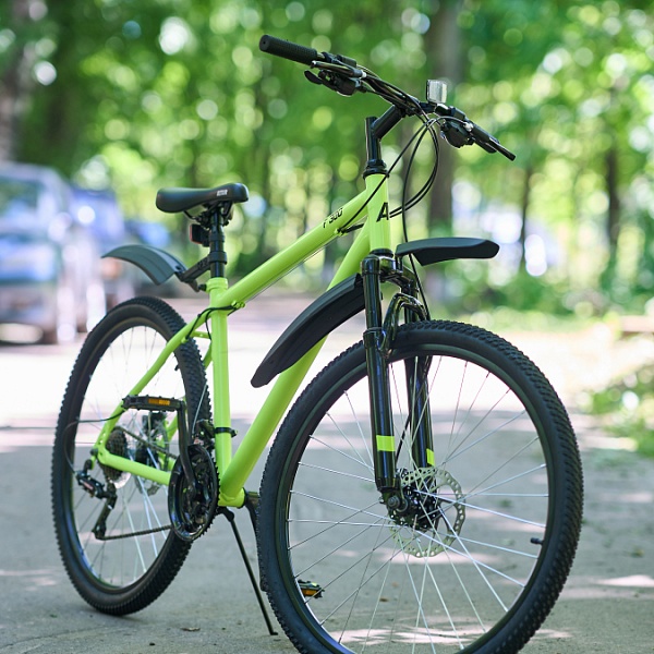 Велосипед 26" ACID F 300 D Ярко-зеленый/Черный 2022 г 