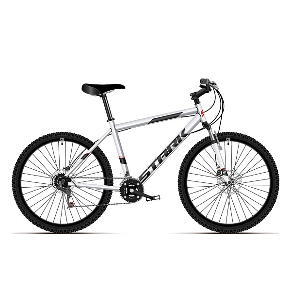 Велосипед Stark'21 Respect 27.1 D Microshift серебристый/черный