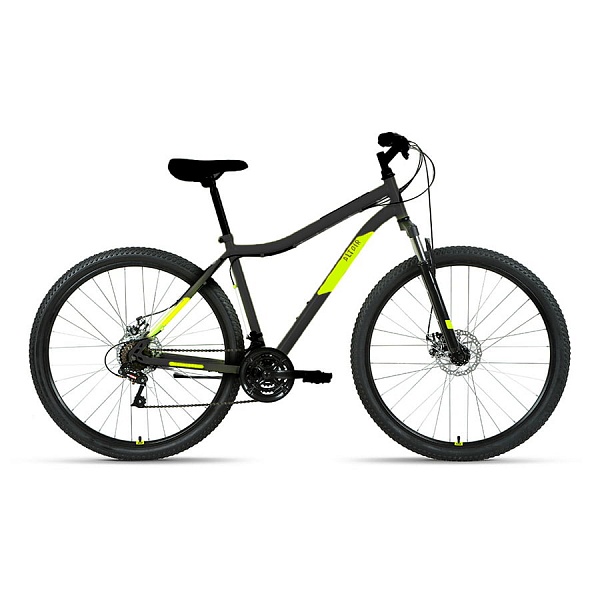 Велосипед 29" Altair MTB HT 29 2.0 disc 21 ск Черный/Ярко-зеленый 21-22 г