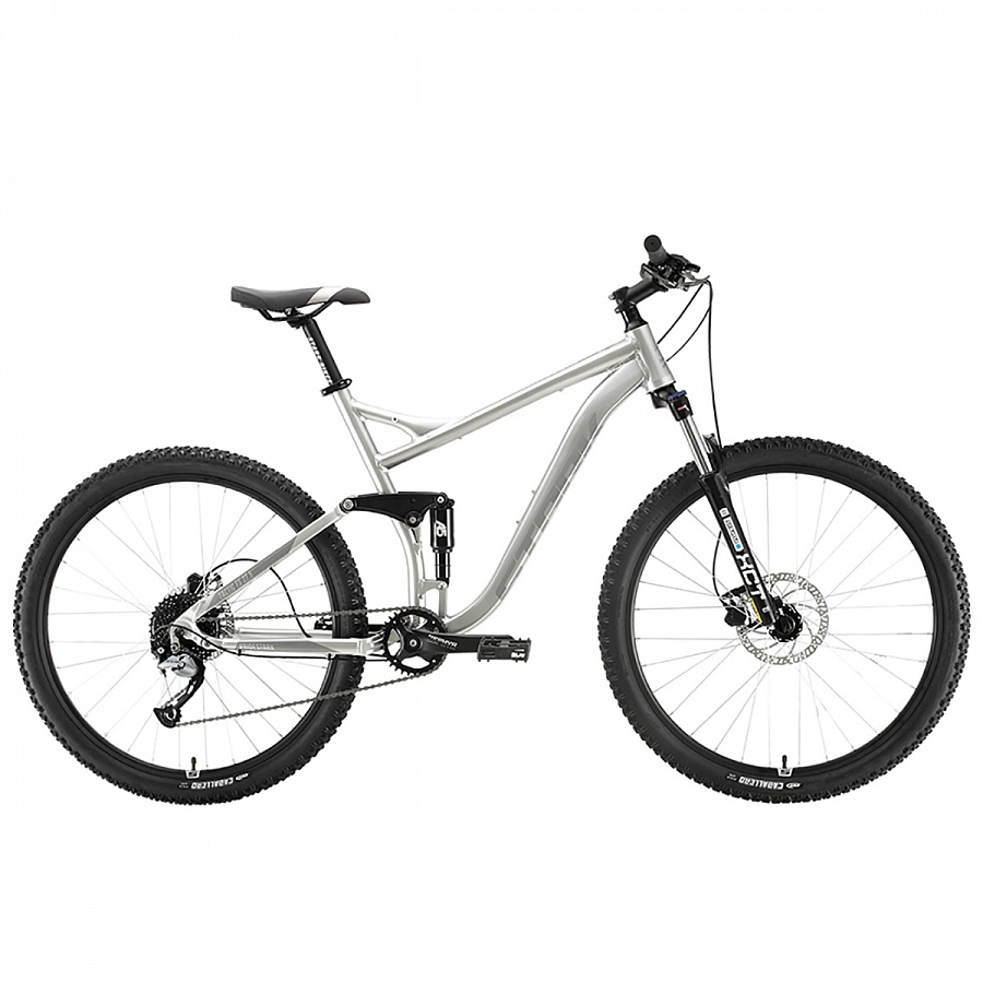 Велосипед Stark'20 Tactic 27.5 FS HD серебристый/серый