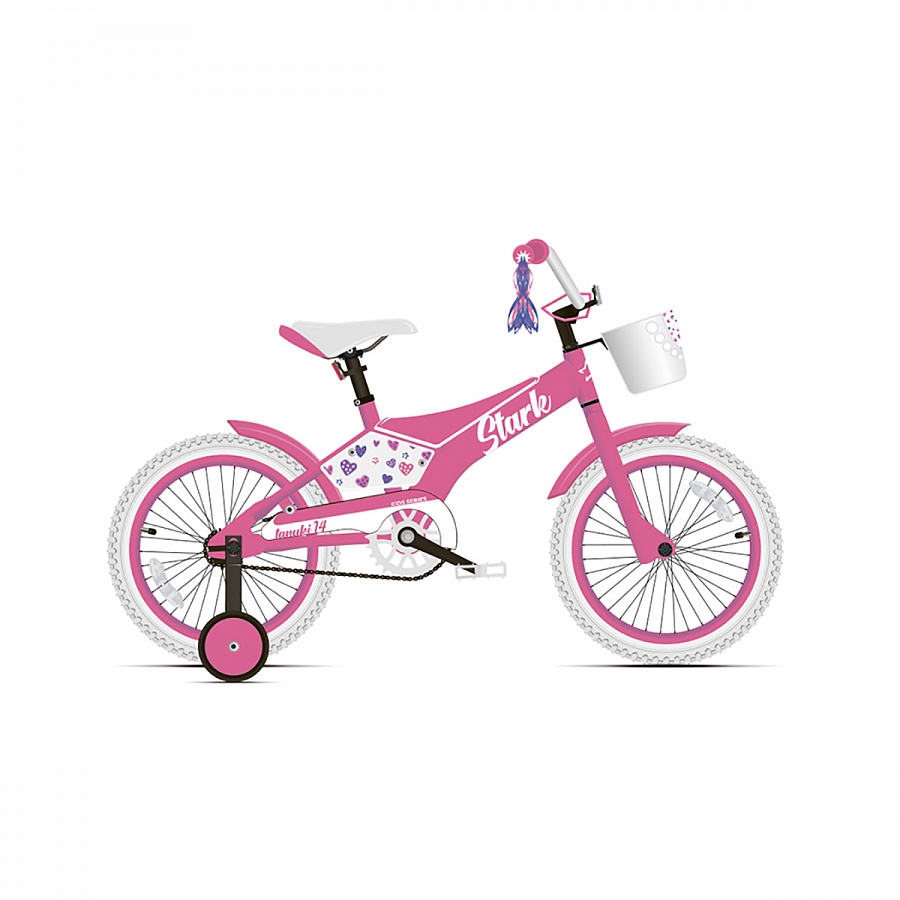 Велосипед Stark'20 Tanuki 14 Girl розовый/белый H000015179