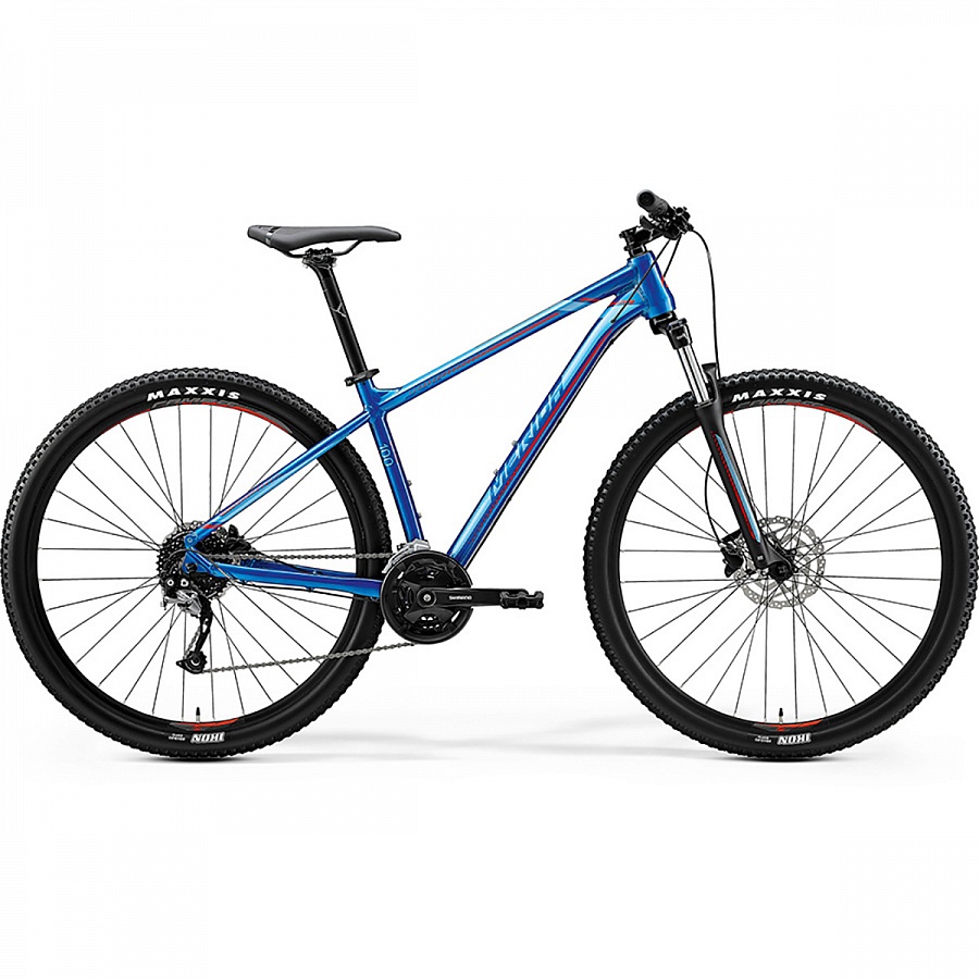 Велосипед Merida Big.Nine 100 GlossyBlue/Red 2020