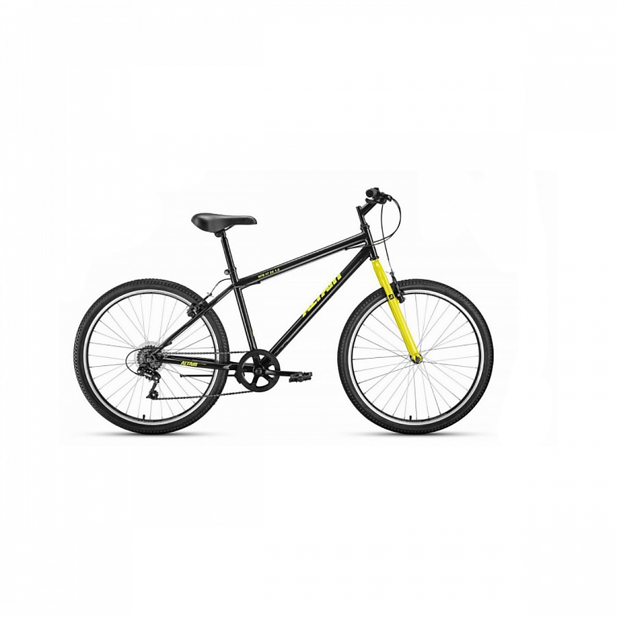 Велосипед 26" Altair MTB HT 26 1.0 7 ск Черный/Желтый 20-21 г