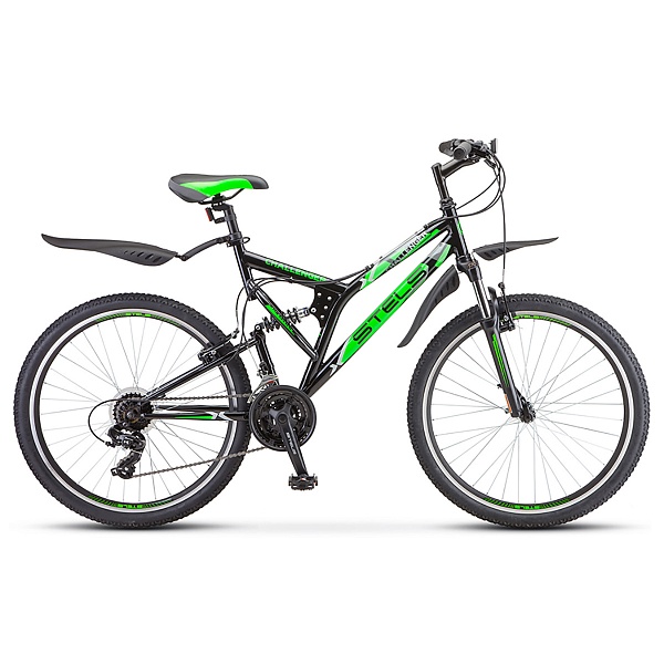 Велосипед Stels Challenger V 26" Z010 Черный/Зеленый (LU093654)