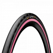 Велопокрышка 28" Continental 700x25mm Ultra Sport 2 foldable black/pink 3/180Tpi 280гр (01501770000)