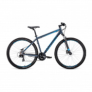 Велосипед 29" Forward Apache 29 3.0 disc AL Серый/Голубой 19-20 г