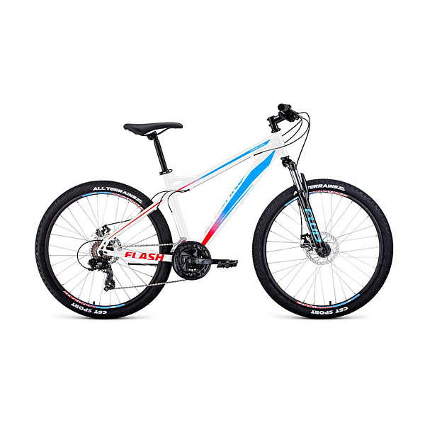 Велосипед 26" Forward Flash 26 2.2 disc Белый/Голубой 20-21 г