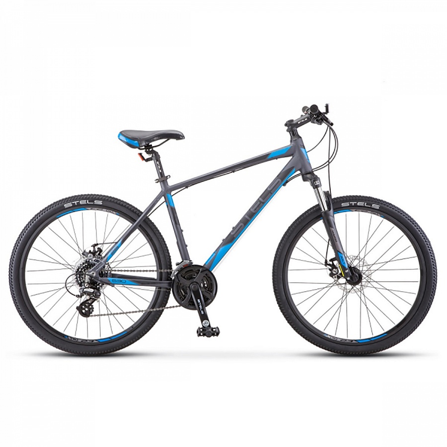 Велосипед Stels Navigator 630 MD K010 Антрацитовый/Синий (LU092652)
