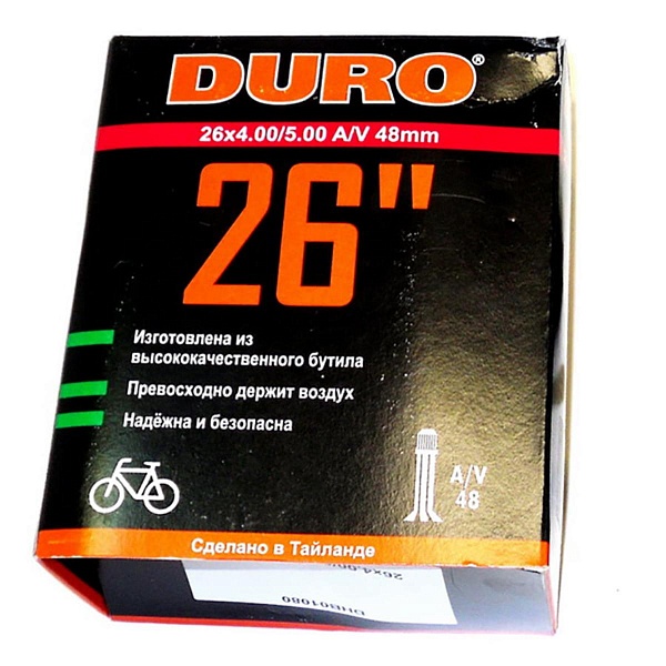 Велокамера 26" DURO 26х4,00/5,00 A/V/-48 DHB01080