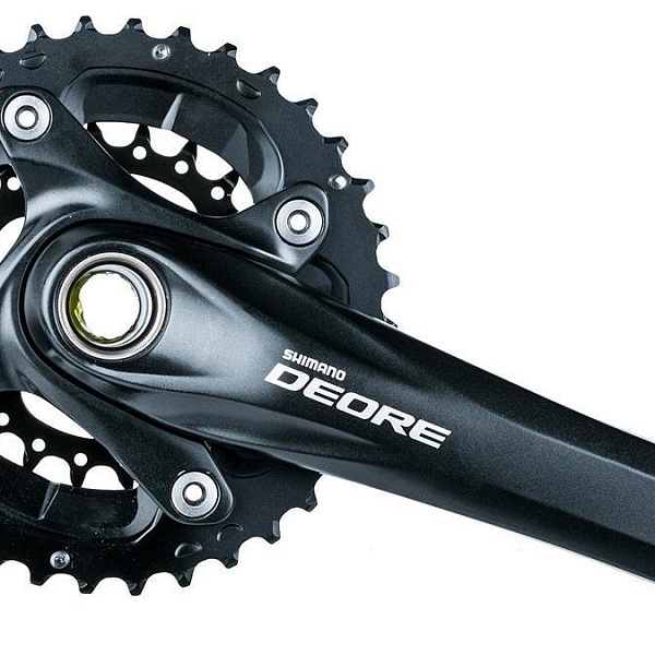 Шатун Shimano Deore М617 175 мм черный с кареткой EFCM617EX62L