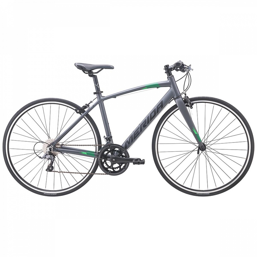 Велосипед Merida Speeder GT-R (80) MattAntracite/Black/Green 2021