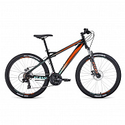 Велосипед 26" Forward Flash 26 2.0 disc Черный/Оранжевый 20-21 г