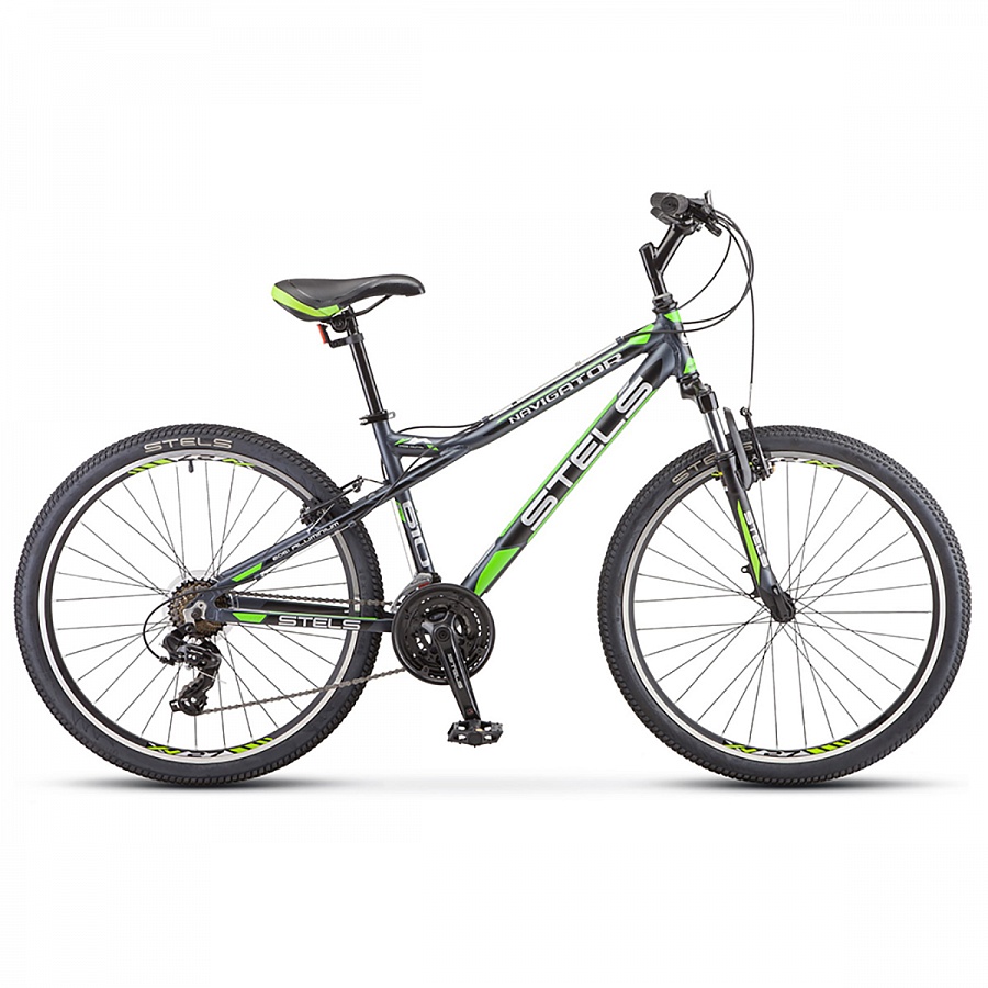 Велосипед Stels Navigator 610 V K010 Тёмно-серый/Зелёный (LU092641)