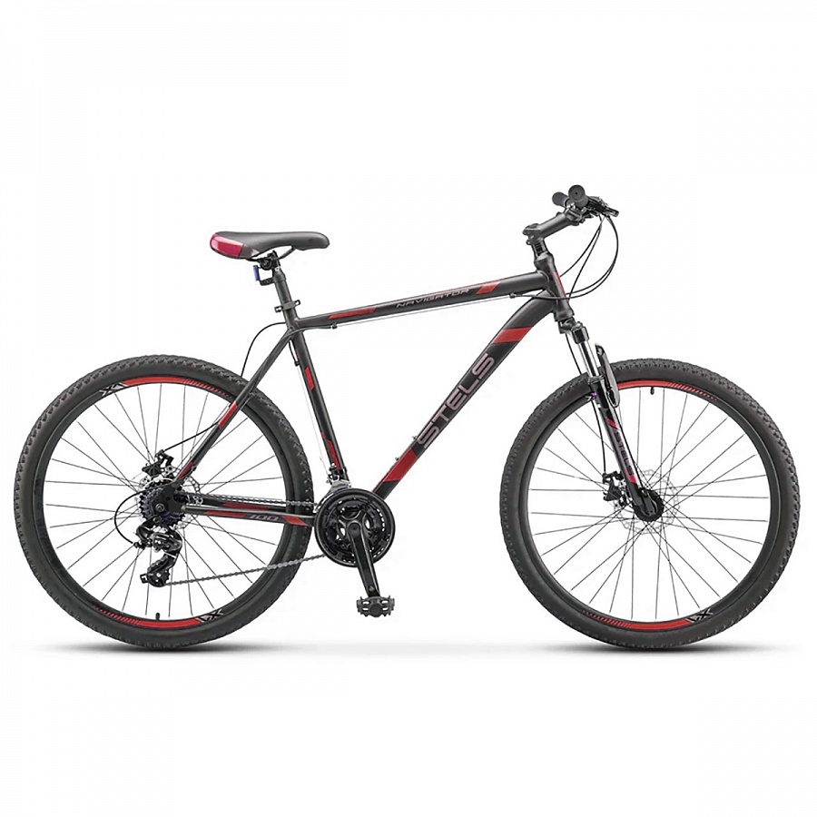 Велосипед Stels Navigator 700 MD F010 Черный/Красный 27.5Ø (LU092626)