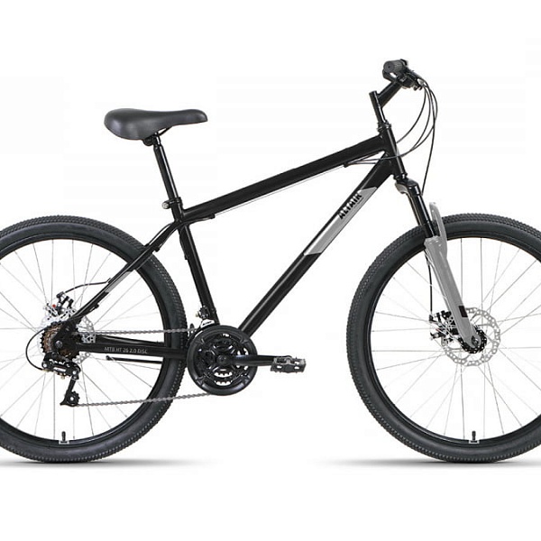 Велосипед 26" Altair MTB HT 26 2.0 D 21 ск Черный/Серый 2022 г