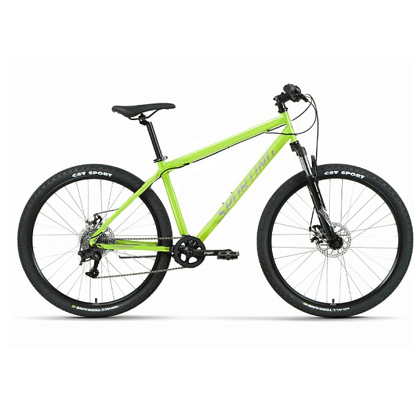Велосипед 27,5" Forward Sporting 27,5 2.0 D Ярко-зеленый/серебристый 2023 г