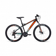 Велосипед 26" Forward Flash 26 2.0 D Черный/Оранжевый 2022 г