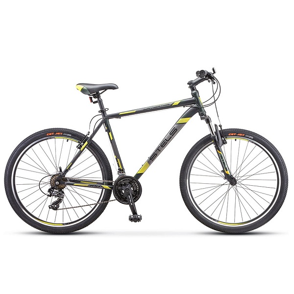 Велосипед Stels Navigator 700 V F020 Серый/Жёлтый 27.5? (LU096005)