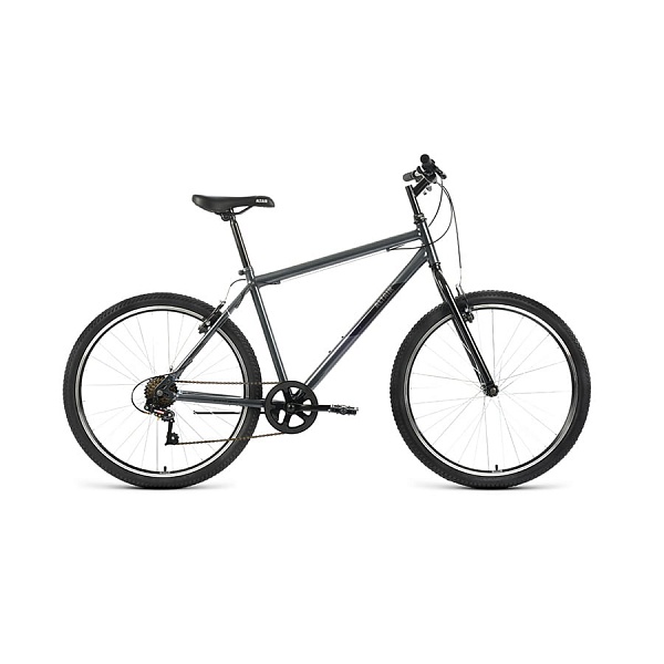 Велосипед 26" Altair MTB HT 26 1.0 7 ск Темно-серый/Черный 2022 г