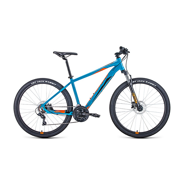 Велосипед 27,5" Forward Apache 27,5 3.2 disc AL Бирюзовый/Оранжевый 20-21 г