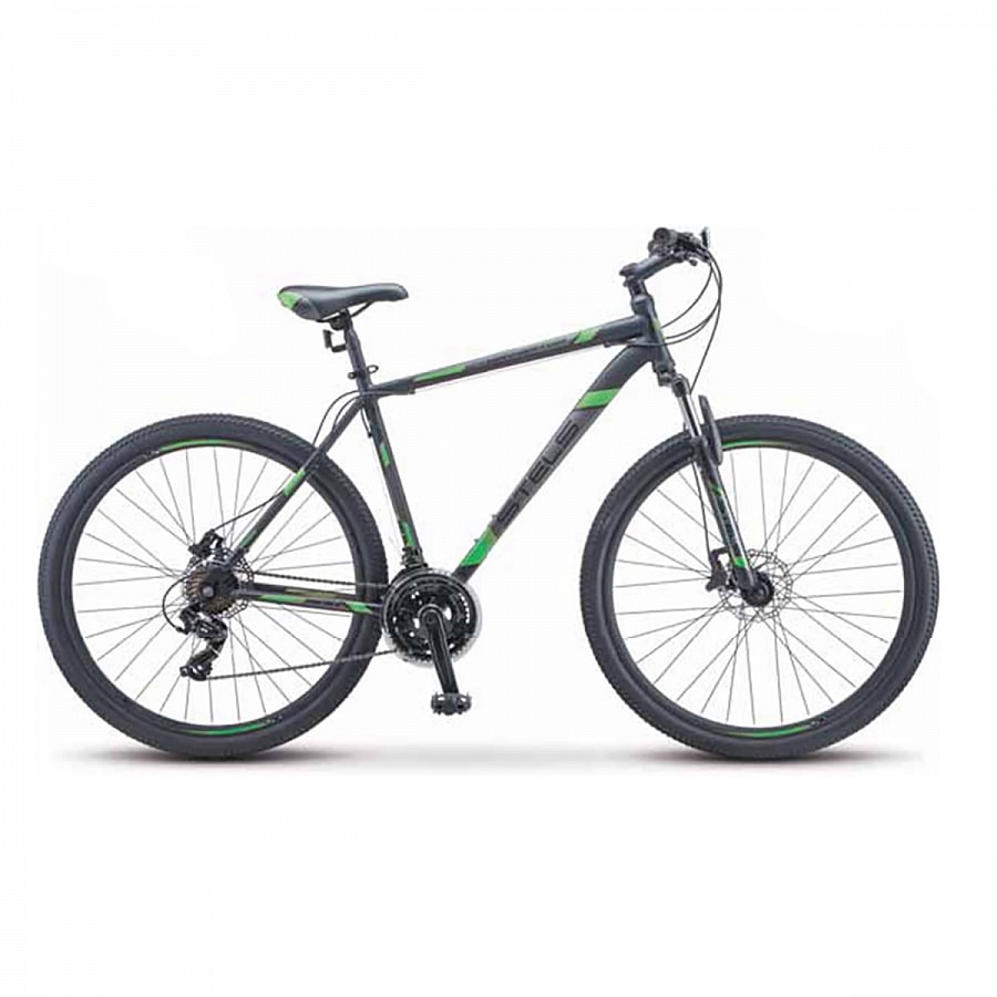 Велосипед Stels Navigator 900 D F010 Чёрный/Зелёный 29Ø (LU093939)